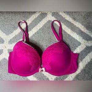 Victoria Secret Body By Victoria Push Up Bra Pink SZ 34 D